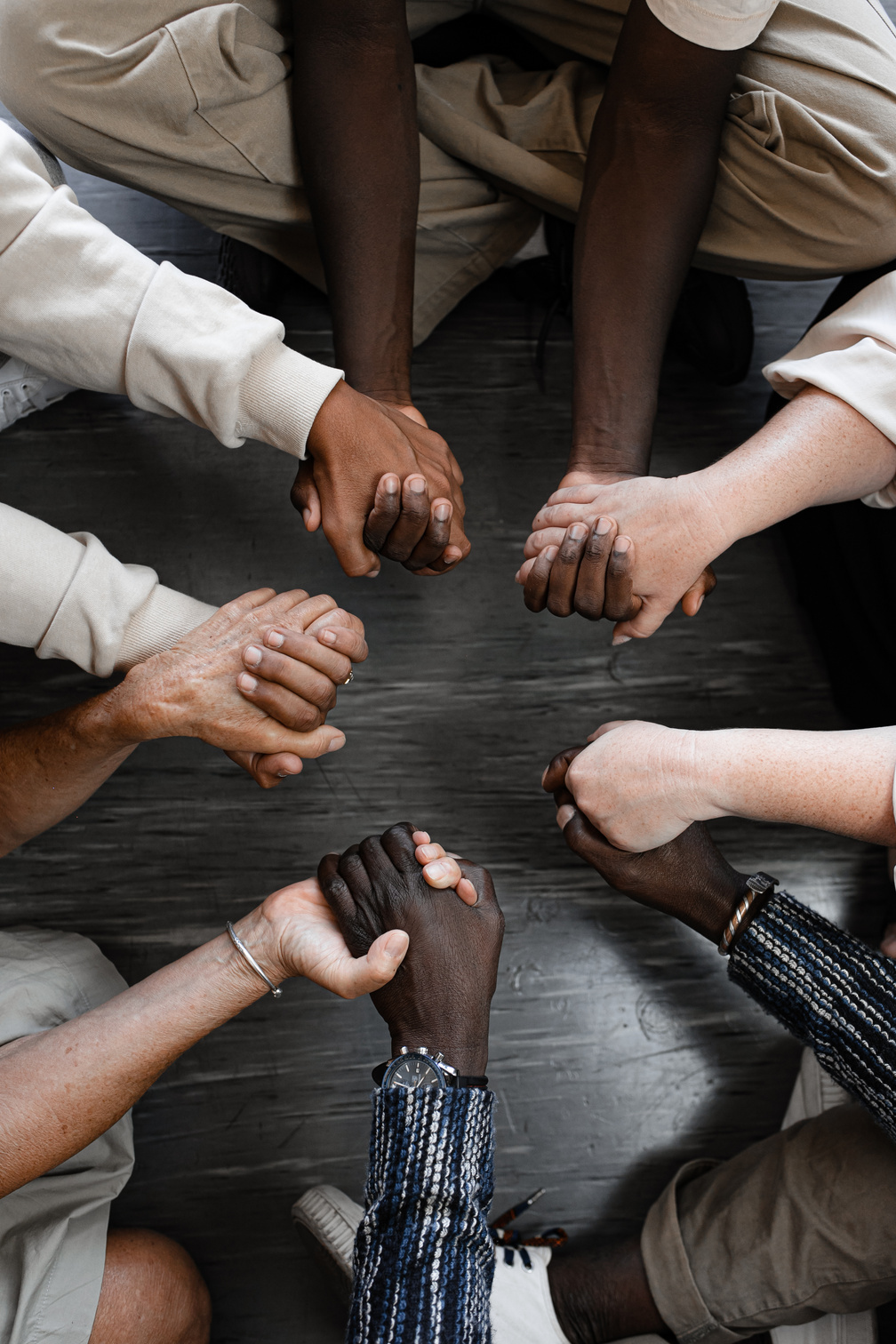 Group of Students Holding Hands 